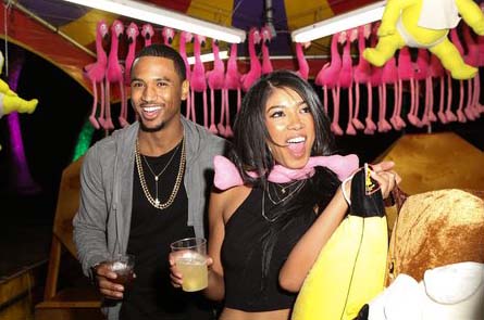 A picture of Mila J and Trey Songz together.